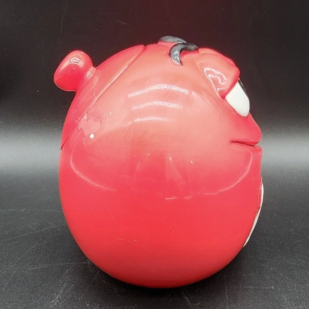 M&M's Red Ceramic Candy Jar Galerie Collectible Character Decor 2001 READ